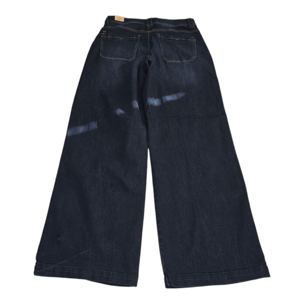 Democracy Wide Leg‎ Women's Dark Blue High Rise Stretch Jeans Size 10 New - Picture 2 of 14